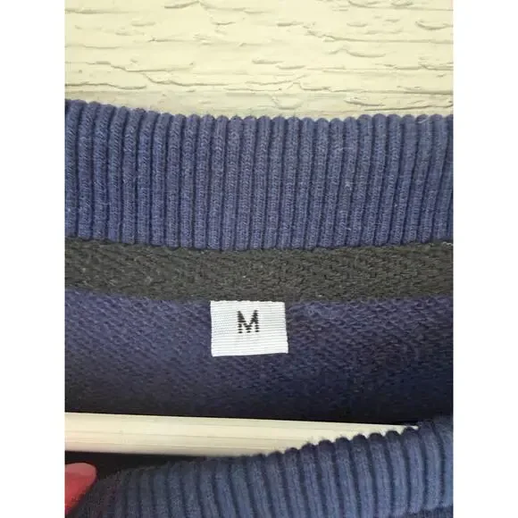 Boy Mama Crewneck Sweatshirt Navy Blue Graphic Pullover Size Medium - Picture 4 of 5